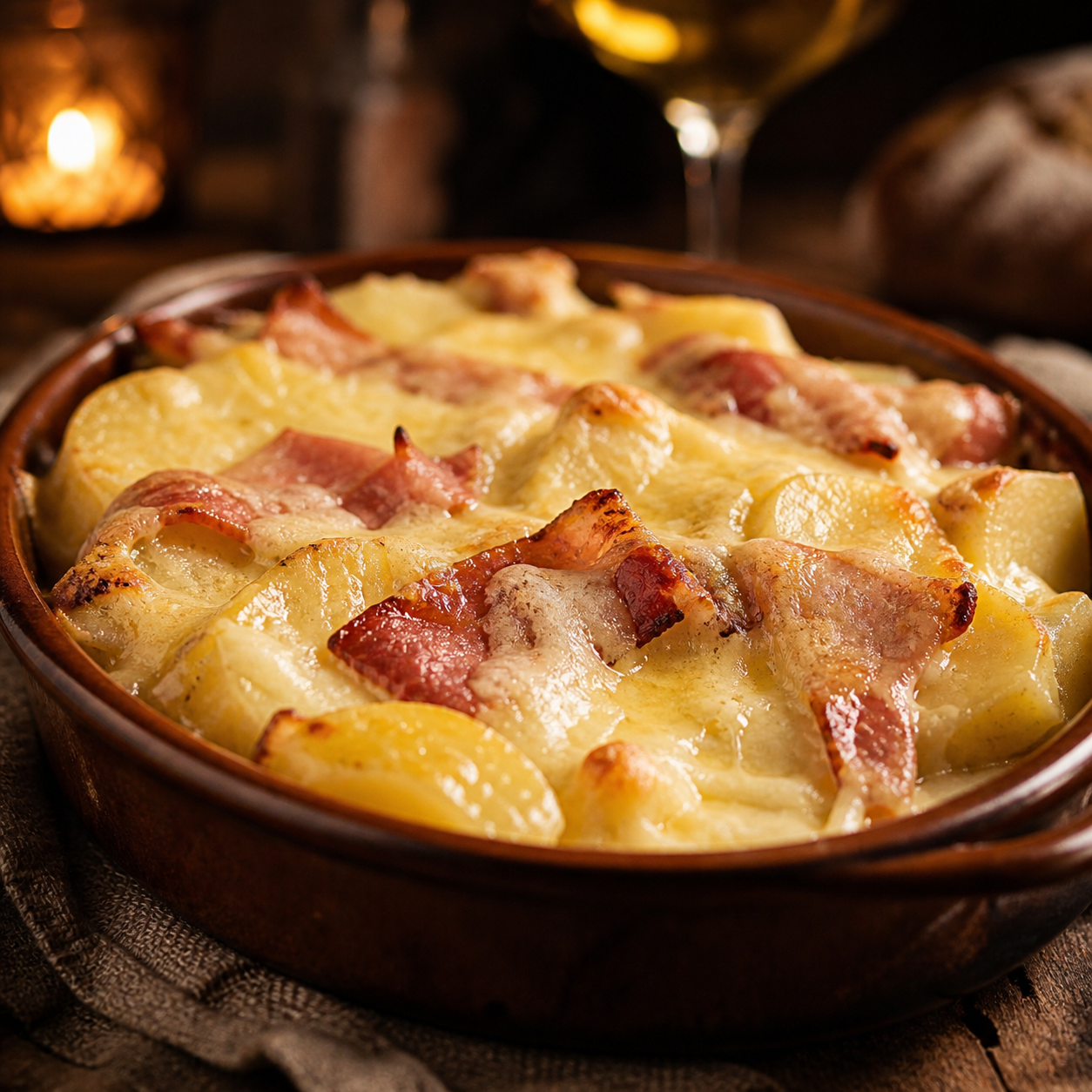 Tartiflette gratinée au reblochon fermier
