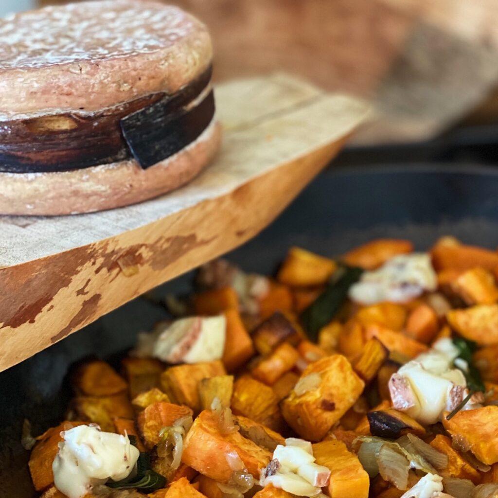 Patate douce à la sauge et Moelleux du Revard