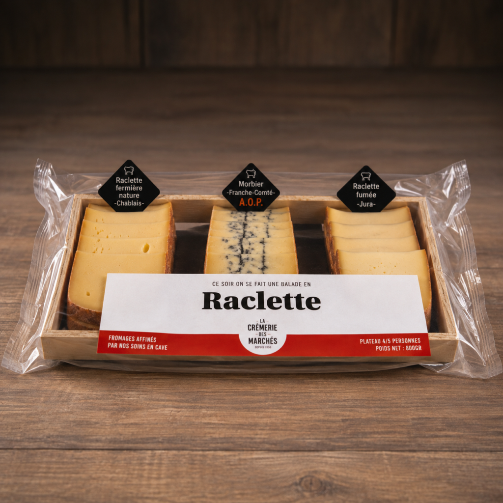 Plateau de fromage de raclette pour 4/5 personnes